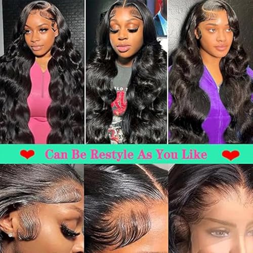 Perruque glueless 1B natural black avec frontale pré-customisée