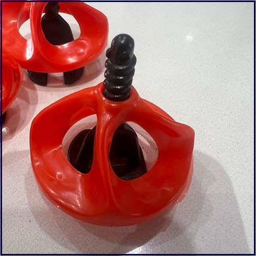 TradeBoxDirect Tile Spacer Levelling System, 2mm Floor Twister Screws with Red Nuts ((400 NUTS+ 1000 SCREWS))