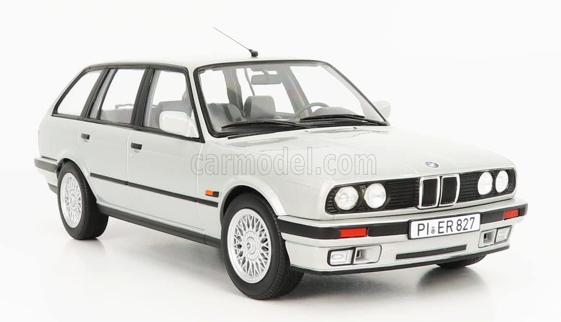 Norev NV183216 1:18 BMW 325i Touring 1991-Silver Collectable Model, Multi