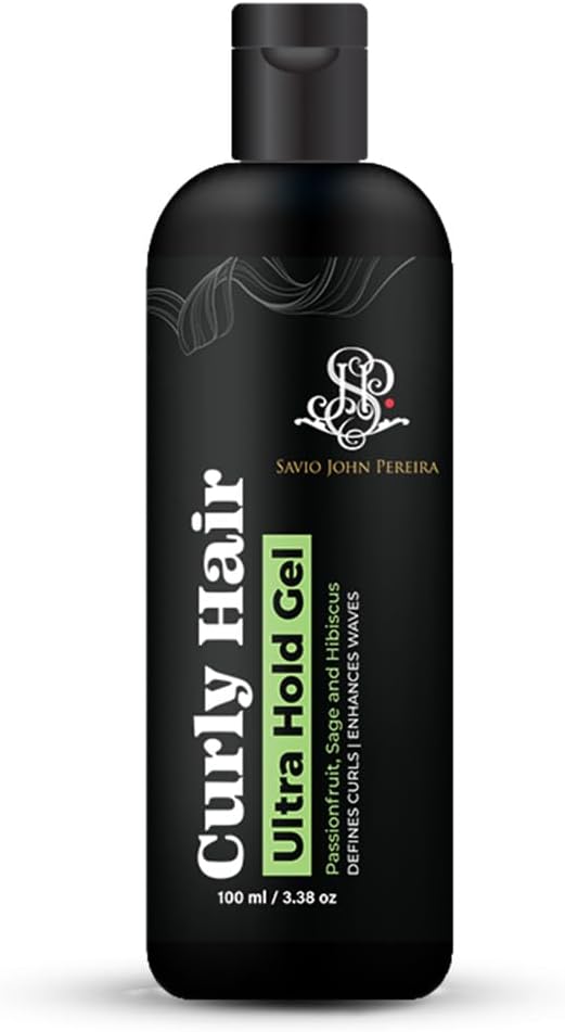 Prolixr Curly Hair Ultra Hold Gel | Wavy and Curly hair products | Curl Defining Gel | Tames Flyaways | Enriched with Hibiscus, Oat Seed Oil, Sage | Magic hair care for curls | By Bollywood Hair Stylist Savio John Pereira - 100ml