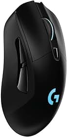 Mouse Gamer Sem Fio Logitech G703 LIGHTSPEED com RGB LIGHTSYNC, 6 Botões Programáveis, Sensor HERO 25K e Bateria Recarregável - Compatível com POWERPLAY