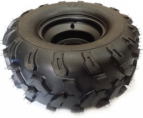 X-PRO 18 * 9.5-8 Black Right Rear Wheel Assembly for ATVs Go Karts