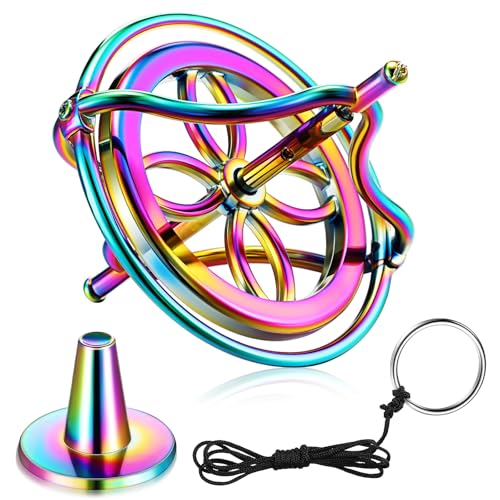 Norme Gyroscope Toy Metal Anti Rotating Desk Gyroscope Flying Motion Balance Physics Toy for Girls Boys Adult Birthday