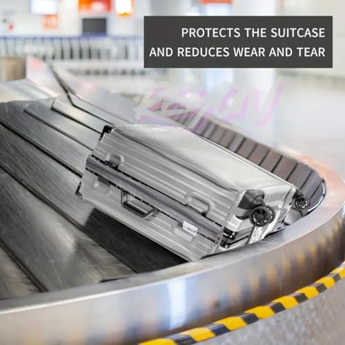 Image of 3pcs Luggage Cover Thicken Clear PVC Suitcase Cover, 20 inch 24 inch 28 inch in Luggage Protector Suitcase Cover Waterproof Dustproof Anti-Scratch for Travel Luggage Suitcase