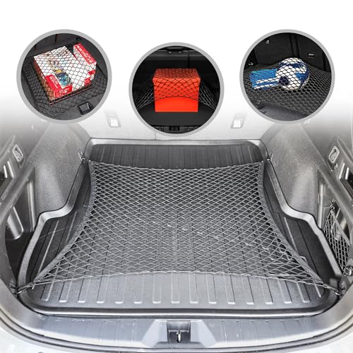 Floor Style Automotive Elastic Trunk Mesh Cargo Net for Subaru Outback 2020-2025 - Premium Trunk Organizers and Storage - Luggage Net for SUV - Best Car Organizer for Subaru Outback