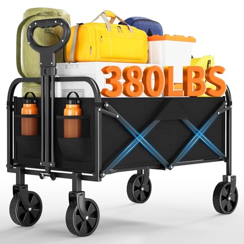 Bollerwagen Faltbar Mit Bremse,Handwagen Faltbarer 220L 172Kg...