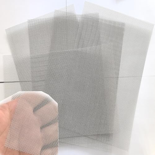 Stainless Steel Mesh 20 Mesh 0.3mm Line Diameter | 5Pcs 11.8x7.9 Inch (300x200mm) Heat Resistant Heavy Duty Screen for DIY Projects, Ventilation Grille, Cage Covers, Garden Fence & Barbecue Grill