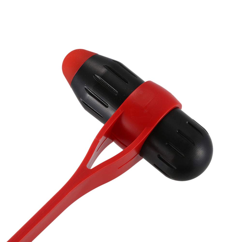 Martillo de masaje para alivio del estrés de la espalda y el cuerpo, masajeador de plástico de mano elástico flexible (A)