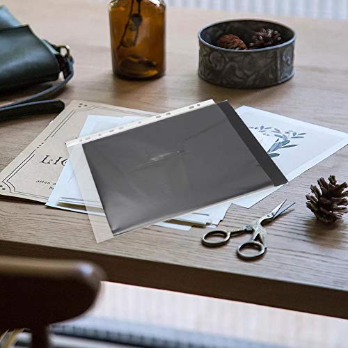 PVC Material: 100 unidades de saco de armazenamento de papel transparente A4, bolsa de proteção A4,