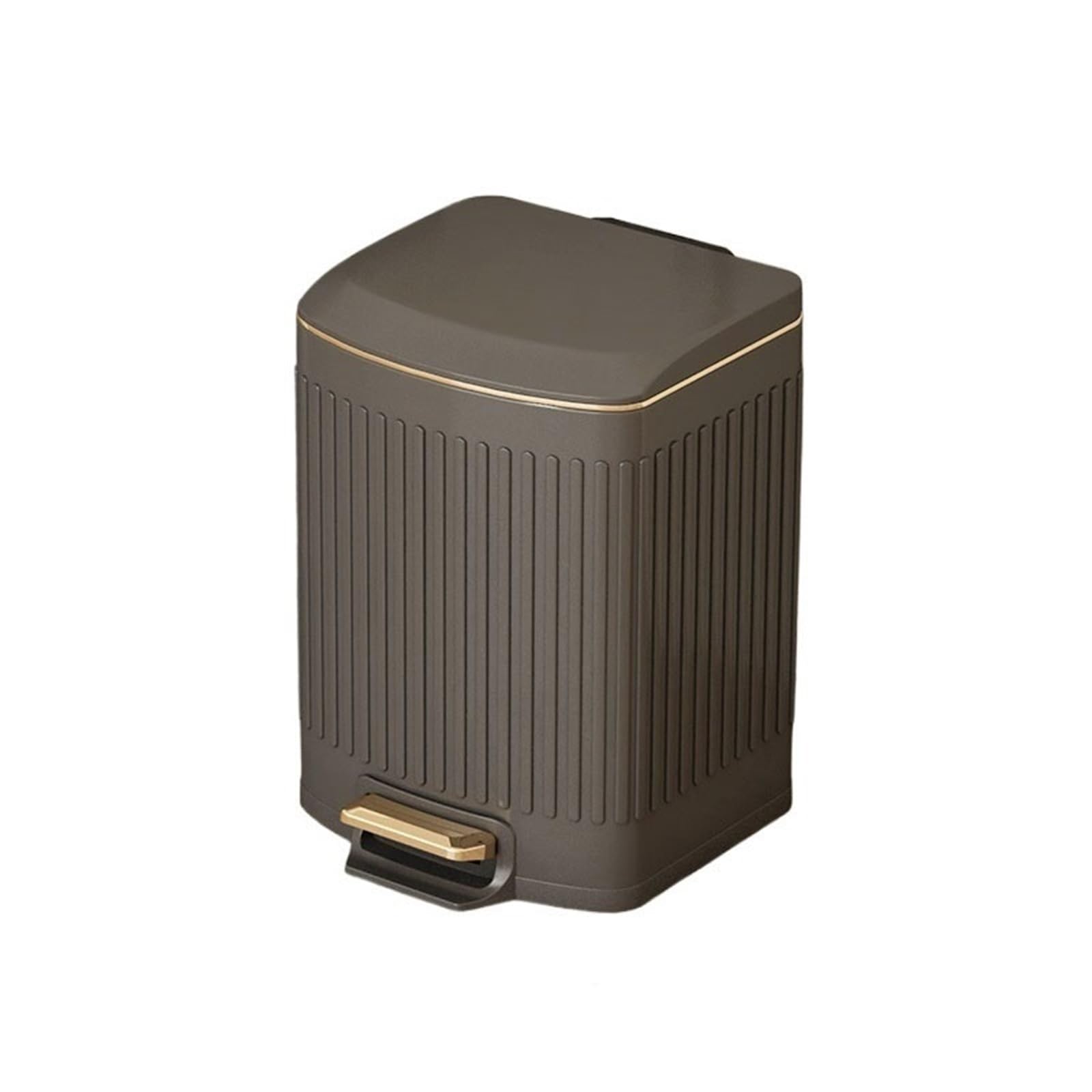 guiling-1986 Trash Can Bathroom trash can with foot pedal and detachable inner container Garbage Can(Gris,Medium)