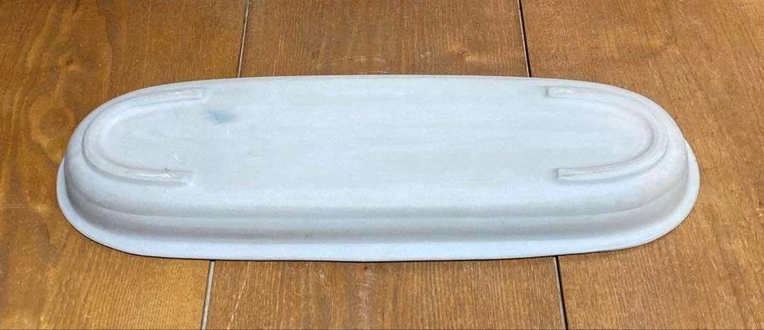 民国宜興白泥/段泥大花鉢 『銭建英造』款 幅31.5cm中国古玩