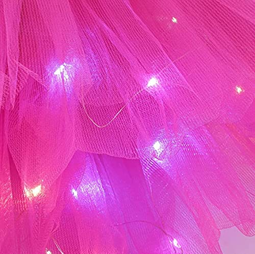 Women's LED Tutu Skirts Layered Ballet Dance Tulle Skirt Light Up Skirts for Party Costume4