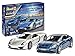 Produktbild Revell 05681 Porsche Set Fahrzeug originalgetreuer Modellbausatz für Fortgeschrittene, mit Basis-Zubehör, unlackiert