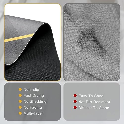 Image of SKVM 2pcs Kitchen mat Combo Water Absorbent for Bathroom Floor Door Anti Slip Foot Skid Shower Combo (Design 5)