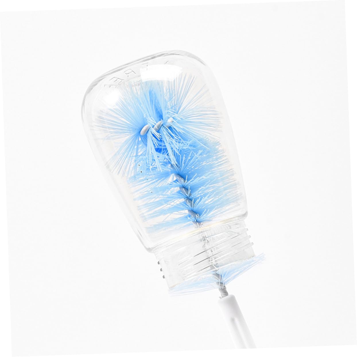 Juego de 5 cepillos para botellas de agua, cepillo de limpieza de silicona flexible, limpiador de tazas y botellas con nailon y acero inoxidable para una fácil limpieza de plexiglás y otras