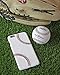 mcmadley Baseball Phone Case for iPhone 6 Plus / 6s Plus - Made with Genuine Professional Baseball Leather and Raised Red Hand Stitching, Ultra Thin, Firm Grip, Phone Cover Made with White Leather