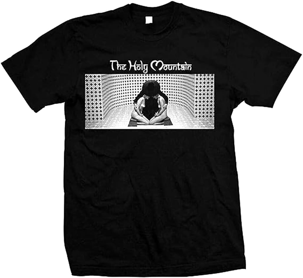 XLUMIOHoly Mountain Black Casual Crew Neck Short Sleeve Soft Men's T-Shirt