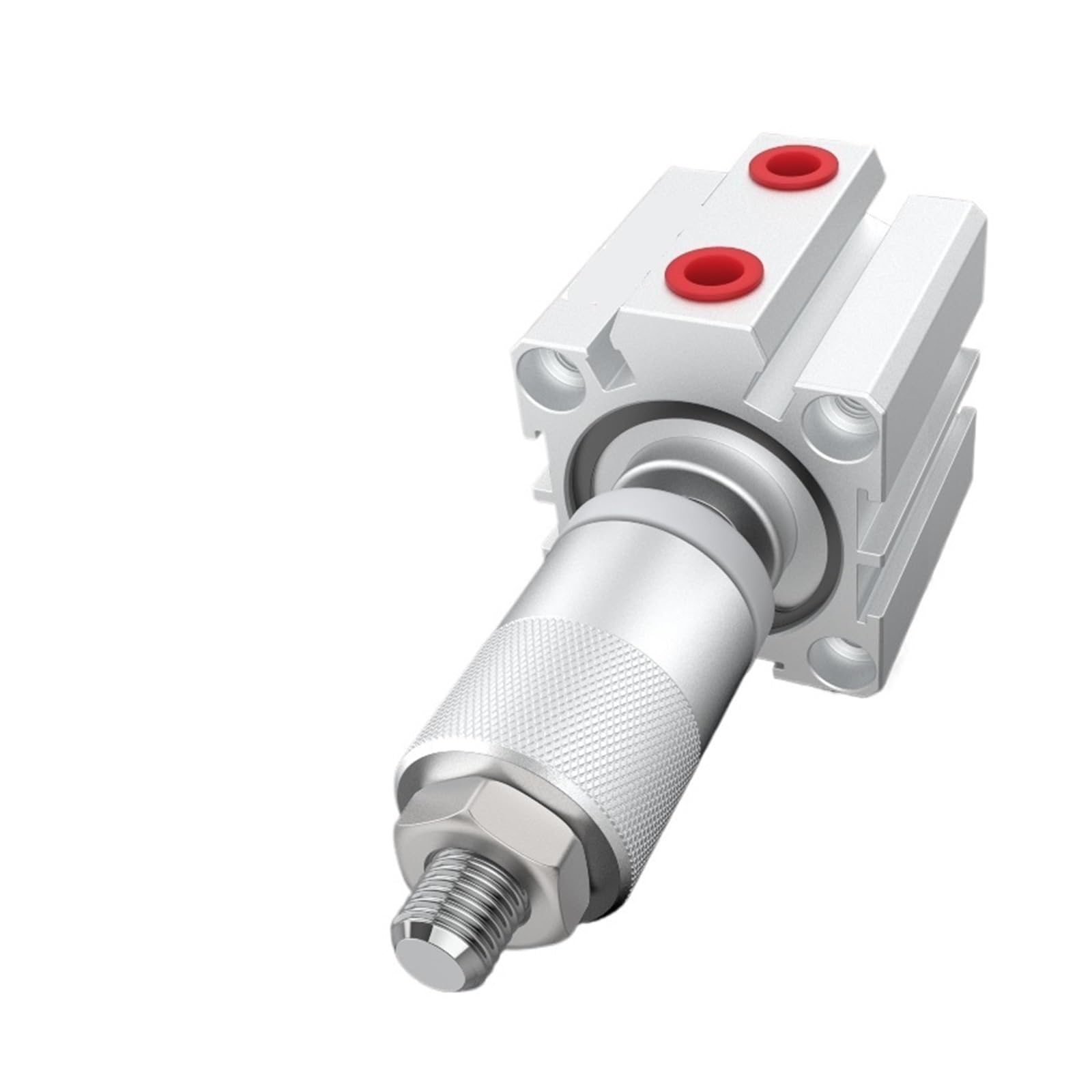 DEBLAN Pneumatikzylinder, SDAJ32X50-50-S Dünner Zylinder mit einstellbarem Hub, Innengewinde mit Magnet, Hub 50 mm, Einstellbarer Hub 50 mm, Schubkraft 23 kg