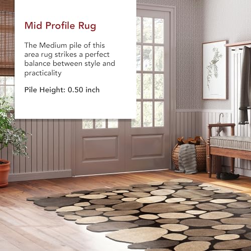 Tapete corredor nuLOOM Pebbles 2'6" x 6' de lana miniatura 4