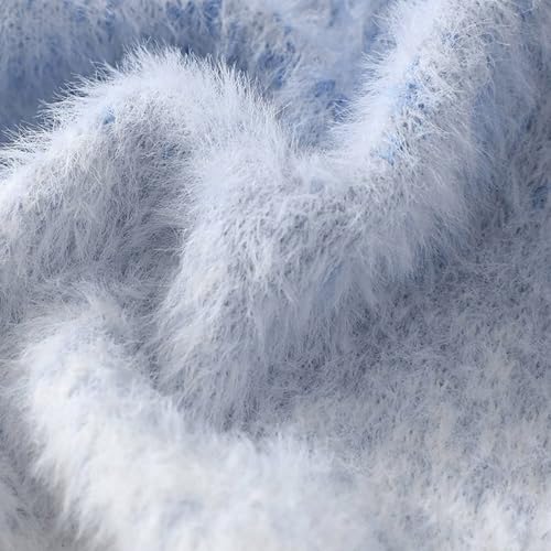 Men's Pullover Sweater Classic Crewneck Long Sleeve Sweater Gradient Casual Knit Sweaters with Ribbing Edge3