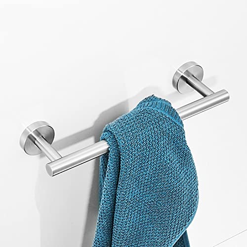 Ensemble de matériel de salle de bain en acier inoxydable brossé chic