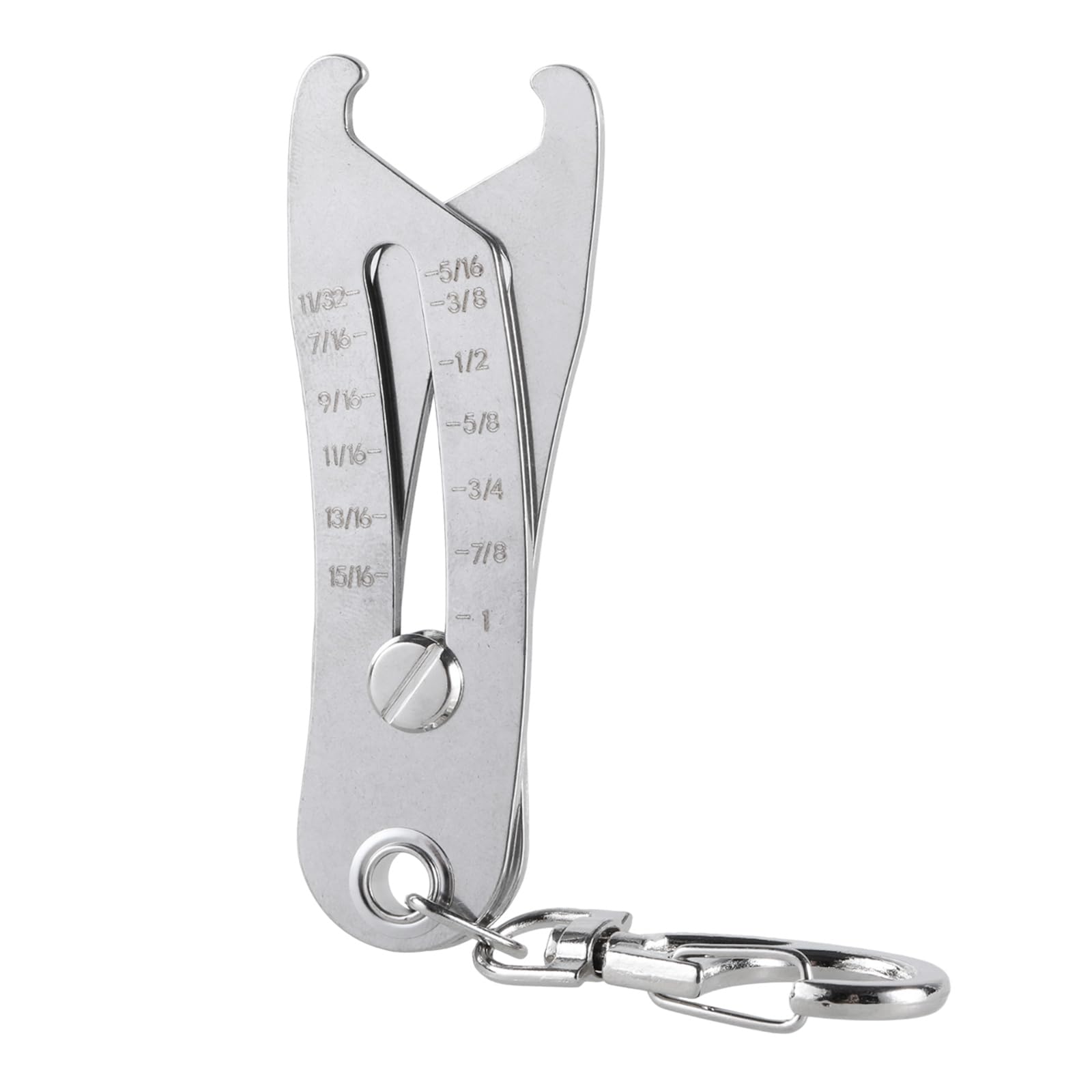 swynrf Portable Thread Size Checker Keychain Nut and Bolts Thread Checker Metric Bolts Size and Thread Identifiers Gaug