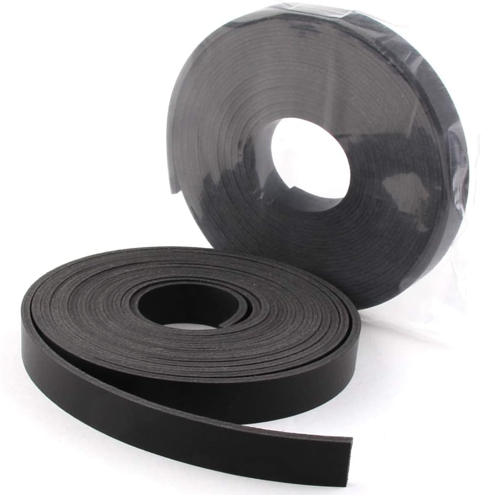 Double Sided Faux Leather Strip Leather Strap 1/2 Inch Wide and 108 Inches Long Black