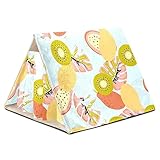 KQNZT Cachette de Rideau Polaire, cachette Triangulaire pour furets, Chinchillas, hérissons, Lapins Nains, cochons d'Inde, Hamsters syriens, Rats,Plantes Tropicales Papaye Kiwi Monstera