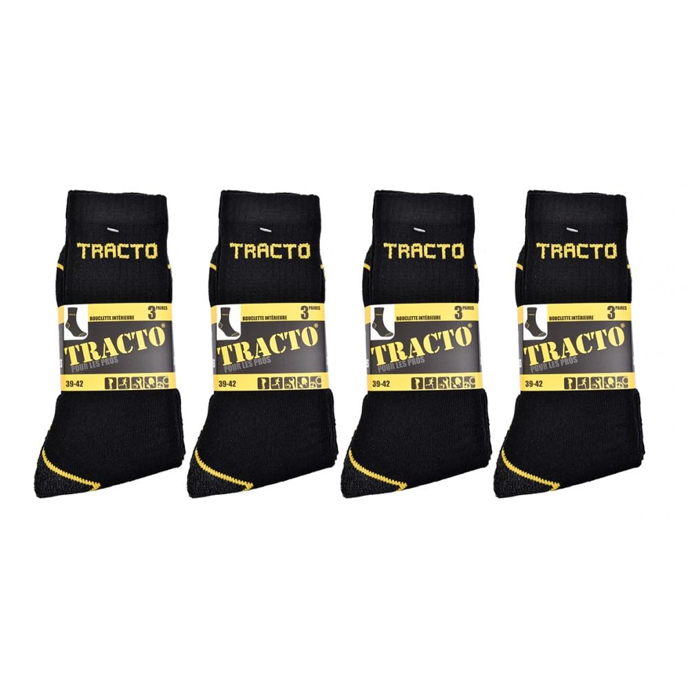 OZABI - Chaussettes de Travail TRACTO pour Homme Résistance et Qualité Pro Multicolore
