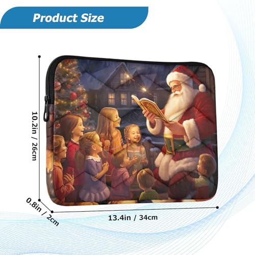 Funda para portátil de 13-14 pulgadas Navidad Santa Claus miniatura 3