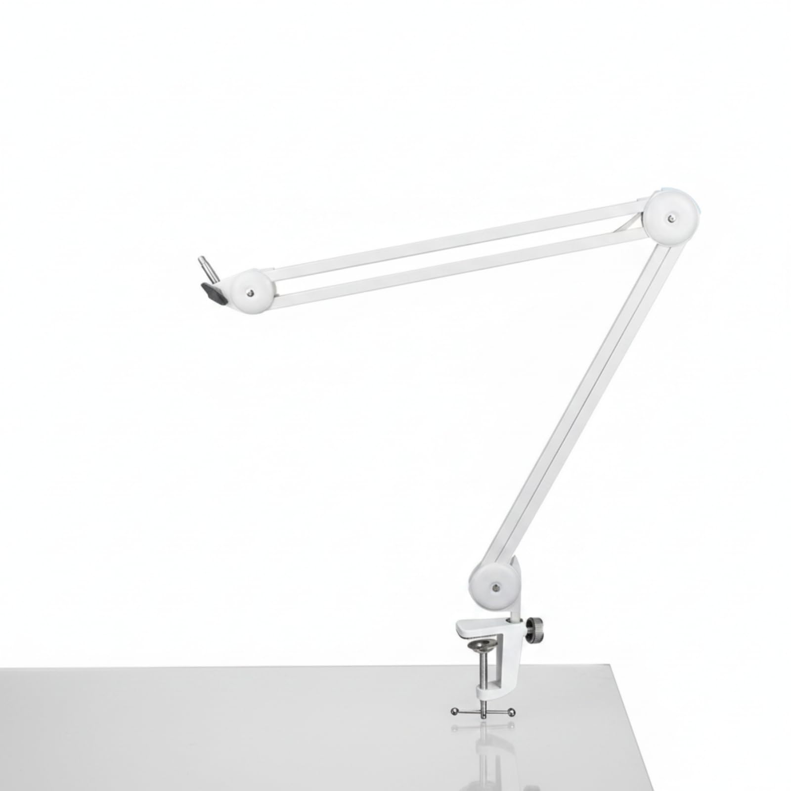 Micrófono Plegable Escritorio Resisn Brazo Micrófono con Abrazadera Aluminio Estable para Streamers, Locutores, con Red