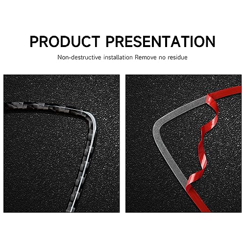 Image of Car Air Vent Outlet Cover Decals for 2011 2012 2013 2014 Chrysler 300 / 300C / 300S / Limited /Base Accessories Carbon Fiber Interior Stickers