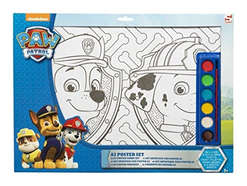 Sambro- Paw Patrol Set De Papelería, Color Azul (PWP-Cole)