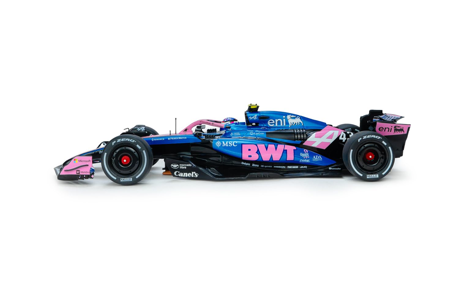 Solido Alpine A525#43 GP Canada 2025 – Formuła 1 Diecast model samochodu, F.Colapinto samochód wyścigowy, wierna szczegółowa miniatura sportów motorowych, niebieski, 1:18