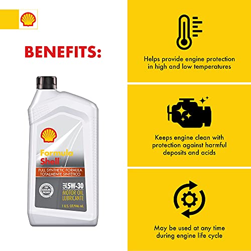 Formula Shell Full Synthetic 5W-30 Motor Oil (1 Quart, Case Of 6) #TOP3