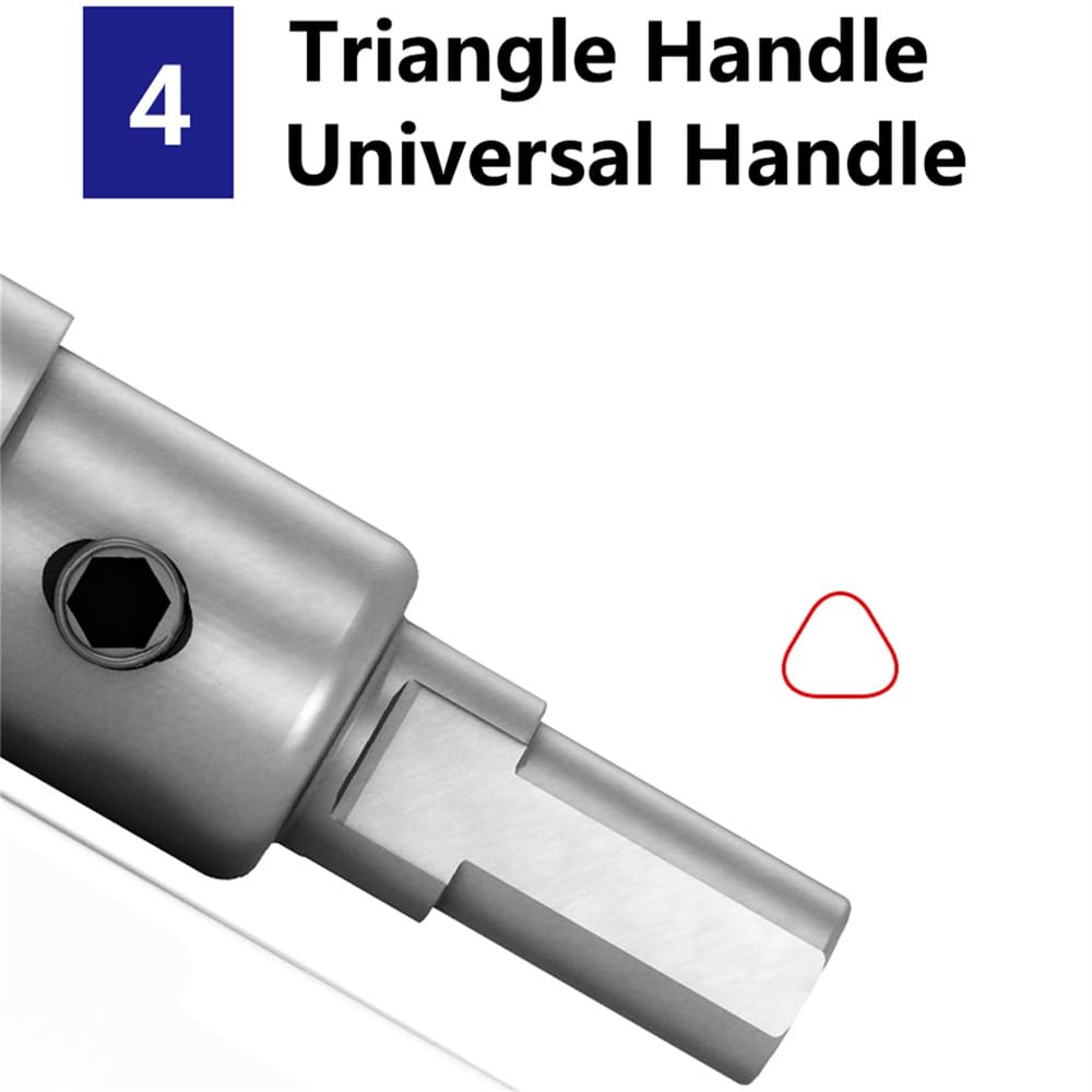 1 pieza de sierra de corona de carburo de tungsteno, abridor de agujeros de metal de acero inoxidable, broca expandible, 110 mm