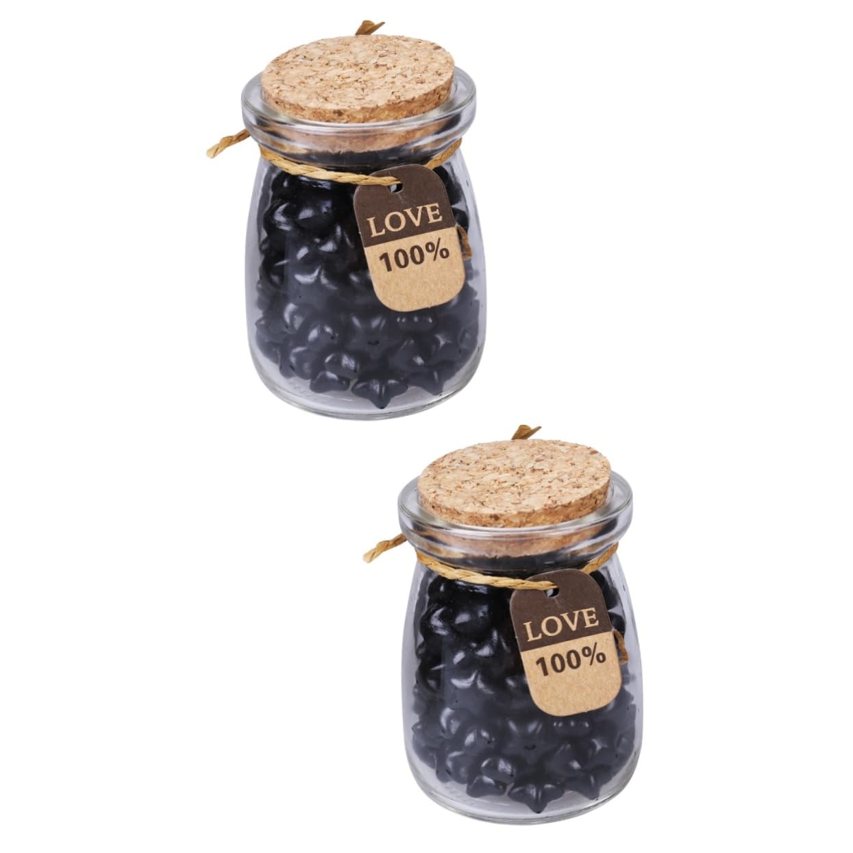 NUOBESTY 240 Pezzi Di Perline Di Ceralacca Vintage in Stile Europeo Set Di Perline Di Ceralacca A Forma Di Stella Per Inviti E Buste Private Nere