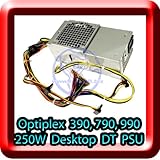 Genuine Dell OEM OptiPlex 390 790 990 DT Desktop 250 Watt PSU Power Supply 7GC81, 6MVJH, D250ED-00, DPS-250AB-67, H250AD-00, D250A005L