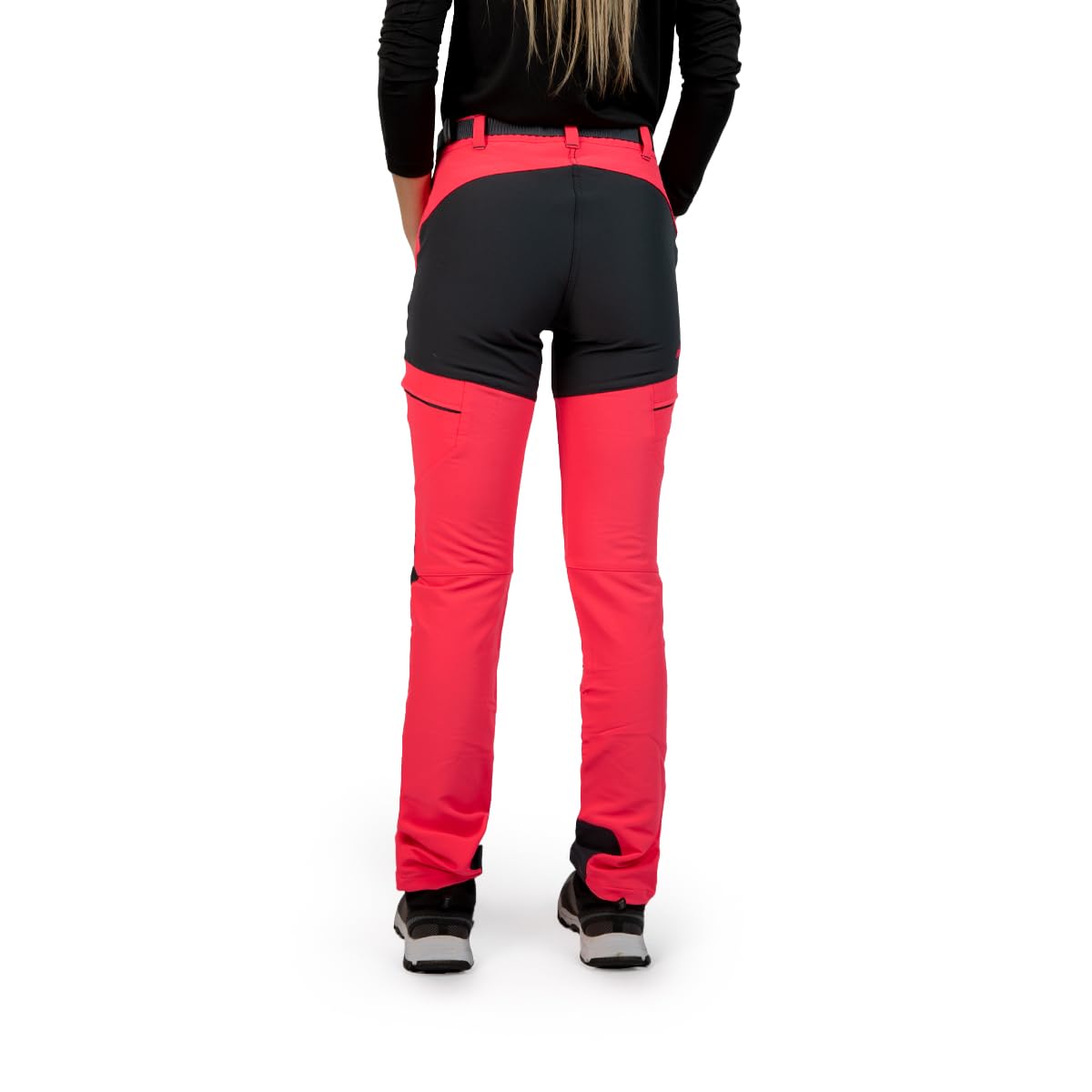 Izas - Pantalón de Senderismo para Mujer - Pantalón Trekking de Invierno - Impermeable y con Bolsillos de Cremallera - Bajo Ajustable Protege del Frío - Secado Rápido - Baltic FW