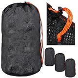 ウミネコ スタッフバッグ VOLCANiSH メッシュ 袋 巾着袋 3個 セット 38 x 45 380mm 450mm 2XL