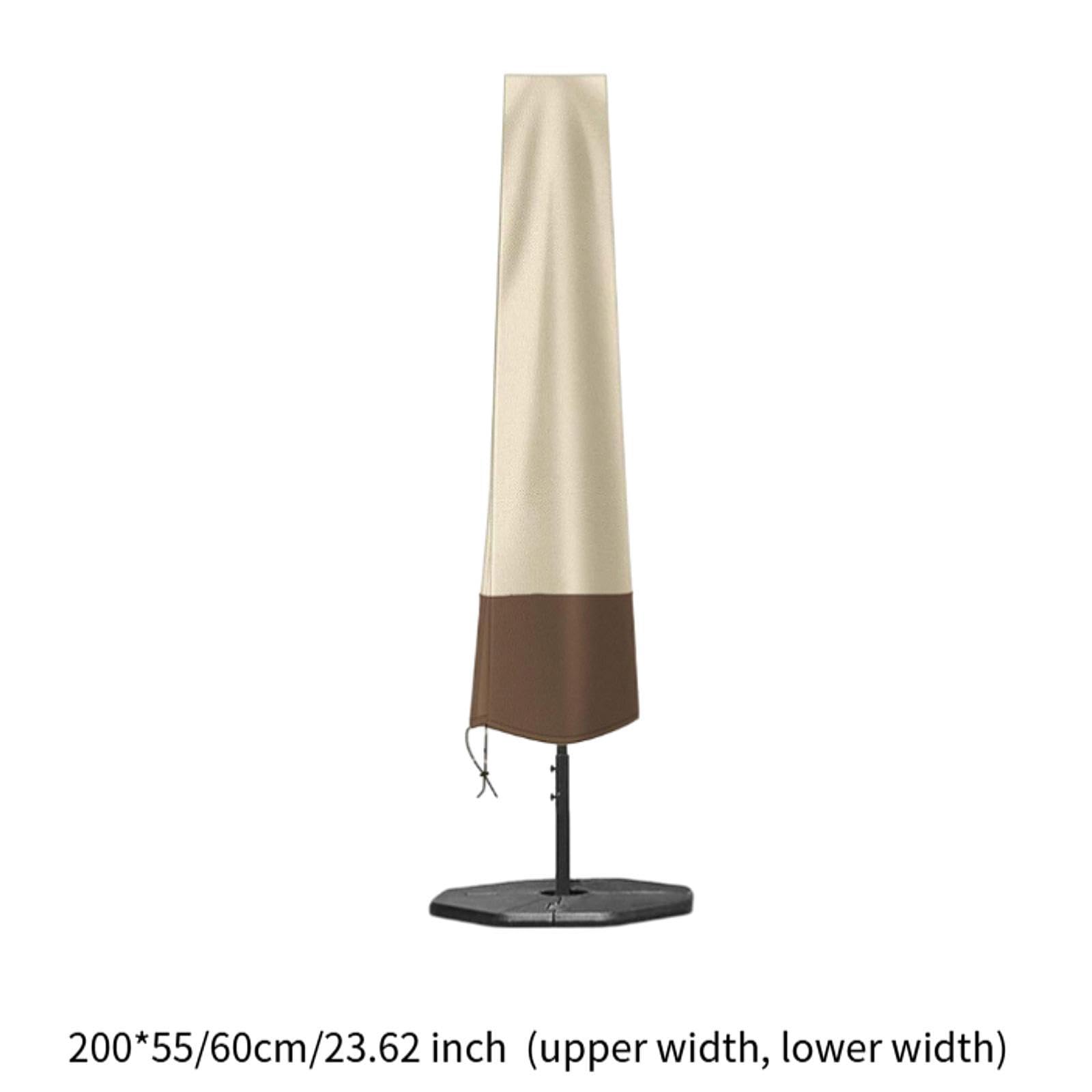 Housse de Parasol de Terrasse, Imperméable et Résistante, Protection Contre La Pluie et La Poussière, Protection pour Mobilier de Jardin et D', 420d