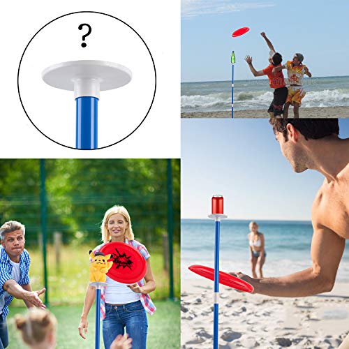 VENSEEN Beersbee Bottle Bash Frisbee Game-Outdoor Games for Family - The Highly Addictive Toss Frisbee Game for Kids, Adults, Outdoor Games, Yard Games, and Lawn Games!