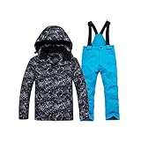 Sport Type: Snowboarding Children\'s Ski Suit Children\'s Suits Waterproof Windproof Warm Boys Girls Snowboard Jacket and Ski Pants Sets (Color : A Size : S Code) (A M Code)