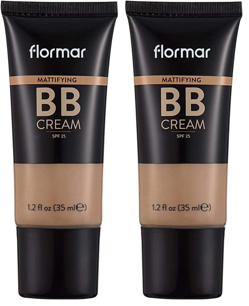 Flormar Yağlı & Karma Ciltlere Özel Parlama Önlemeye Yardımcı SPF25 Mat Bitişli BB Krem 003 LIGHT (2 paketi)