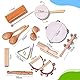 Kadoing® 18-teiliges Musikinstrumenten Set aus Holz - Nachhaltiges Geschenk - Lernspielzeug - Geburtstag zu Hause - Montessori Spielzeug - Kinderspielzeug - Musik für Kinder