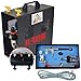 Produktbild AMUR Profi-AirBrush Kompressor Universal II-C mit Start/Stop-Automatik, mit Schutzgehäuse + UNIVERSAL-AIRBRUSH-PISTOLE DOUBLE-ACTION inkl. 3 Düsen + Nadeln + Fliesbecher + Glas und Druckluftschlauch