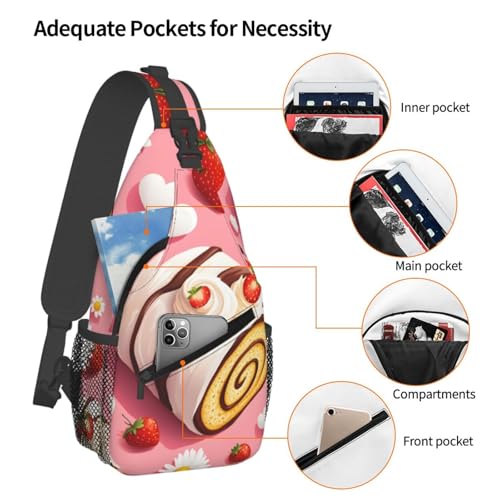 Morrales Urbanos Unisex con Estampado Strawberry Cake miniatura 4