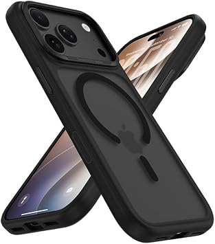 iPhone 18 Pro Max / 17 Pro Max uyumlu Kılıf MagSafe Şarj Özellikli Benks Mist C-Magnet Yeni Seri Silikon Kapak Siyah