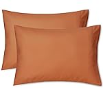 EXQ Home Toddler Pillowcases 13x18 Travel Pillow Case Set of 2, Small Pillow Case Fits Baby Pillow Sized 12x16, 13x18, Kids Pillowcases 2 Pack Machine Washable with Envelope ClosureUmber