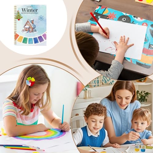 Papel de dibujo que evita traspasar el color en el libro de trabajo de acuarela para principiantes 7